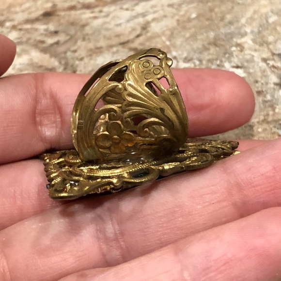 Vintage Peacock Ring Ornate - Picture 4 of 5